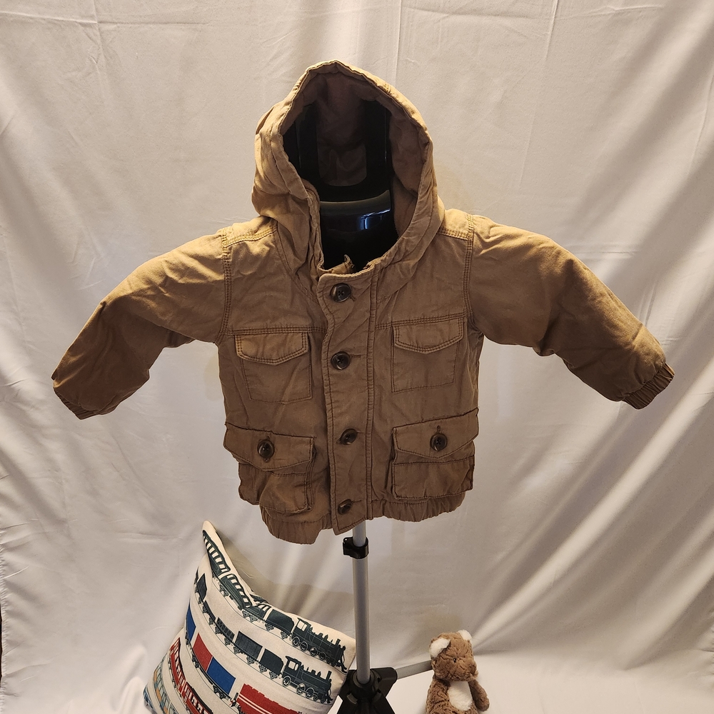 Old Navy Kids Tan Puffer Jacket